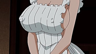 Fine Busty Maid Breastfeeding Her Boss - Uncensored Cartoon