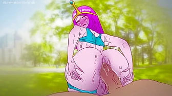 Princess Bubblegum drilled in the park for a Chocolate Bar ! Anime Adventure Time 2d ( asian cartoon porn ) Asian Cartoon