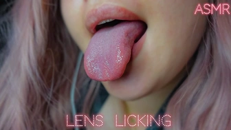 ASMR LENS LICKING???? & FOGGING, SLURPS | Close Up & Far ( Mouth Sounds ) | ЛИКИНГ ЛИНЗЫ