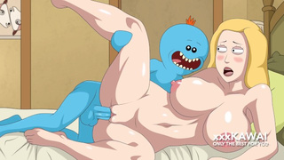 Rick and Morthy - Beth Smith uses Meeseeks to satisfy her sexual desires (asian cartoon porn).
