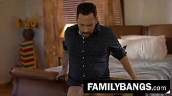 FamilyBangs.com - Stepdaughter Stalking her Horny Father in Bed, Ashley Lane, Tommy Pistol