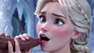 Elsa Likes Being Nude and Swallowing Wang - Frozen Porn Parody