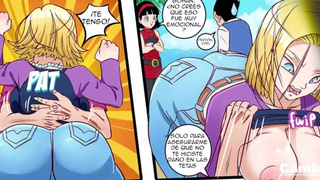 Everyone Takes the Opportunity to Grab Android 18's Big Tits
