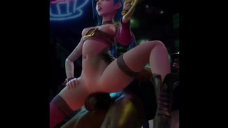 Jinx is getting pounded and she love it League of Legends asian cartoon