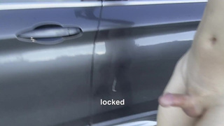 Locked out of car completely nude, cums to get the key (inspired by naughtygardengirl)