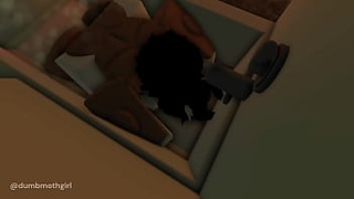 ROBLOX - Moth lady gets her cunt banged in the shower <three