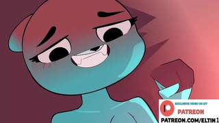 Gumball's Mom Hard Fucking On Cam And Getting Cream-pie| Furry Anime Animation World of Gumball
