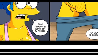Marge gets screwed by coach -milf cream pie The Simpsons Xxx