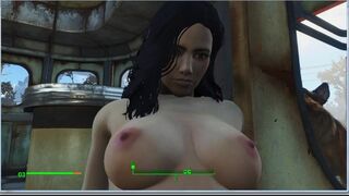 Lezzie Sex with Trudy, the Owner of the Cafe | Fallout four, Porno Game 3d