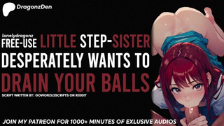 YOUR FREE-USE STEP SISTER WANTS TO DRAIN YOUR BALLS | Erotic Audio Roleplay ASMR BEST AUDIO PORN