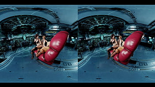Double Pussyjob with sperm shot - parody of Final Fantasy featuring Tifa Lockhart, Aerith Gainsborough, Rude
