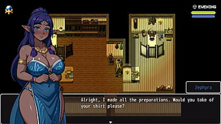 Lost Lagoon [ Harem ASIAN CARTOON game ] Ep.five fine farmer exposing her cunt outside !