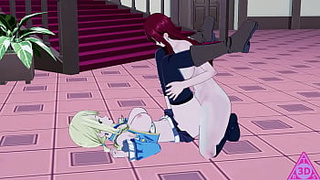 Lucy Elsa Fairy Tail cartoon videos bj hand-job horny and cum-shot gameplay porn uncensored... Thereal3dstories..