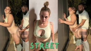Sex in the street, my fantasy comes true and ends well spunk anal