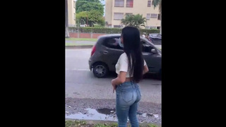 Ligando a Rica Flaca Culona en la Calle, término clavándole mi polla en su Dormitorio