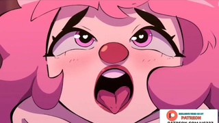 CLOWN CHICK ANIMATOR ON YOUR BIRTHSDAY ASIAN CARTOON SELF PERSPECTIVE STORY