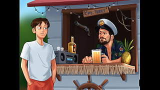 Summertime Saga ep 44 - 2 Milfs Fighting for My Rod Under the Table