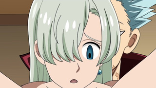 ELIZABETH LIONES GETS POKED BY BAN SEVEN DEADLY SINS ASIAN CARTOON