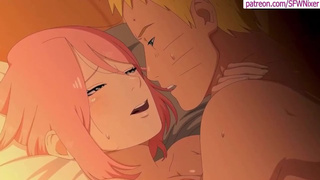 Naruto x Sakura Asian cartoon