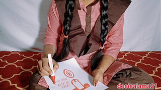 Indian village XXX the tuition teacher caught me painting a meat and Cunt and pounded both my Vagina and butt I felt a lot of pain FAST FUCK XVIDEO Hindi audio