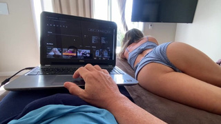 She likes help me when I watching porn