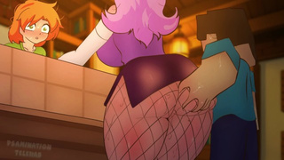 Minecraft fucking Steve and the Whore with purple hair .Asian cartoon Hentai sex ( anime porn ) 2d 2025