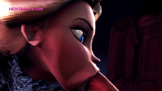 Queen Elsa gets her vagina wrecked on the throne while dripping and shaking from pleasure (4K ULTRA HD)