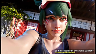 3D Porn : Overwatch - Kiriko Meat Ride Uncensored Cartoon AI Generated Hentai