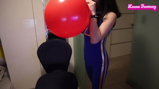 Owllete licks up punch balloon