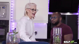 Grandmother Enjoys Massive Dark Dong! Gilf AF Hard core Interacial Grandmother Porn