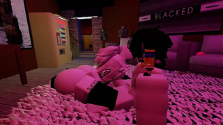 Getting poked by horny fan~Roblox