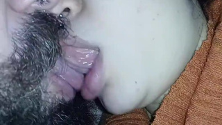 The naughtiest kiss in porn, she makes him spunk moaning in the hand-job kissing mouth????