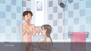 Jenny Invited Me Into The Shower and Blown My Prick For The First Time(18+) - Summertime Saga New
