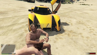 Amanda Cheats her Fiance with Trevor in the Beach Part two! Bj and Anal Sex! GTA Free Porn