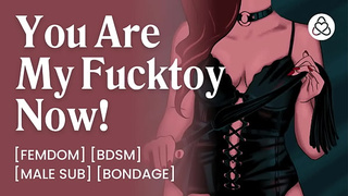 ASMR Audio Porn: Femdom Wifey Uses Her Male Sub Boy as a Fucktoy – Erotic Audio Story For Women