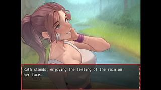 HAREM In Another World [ ASIAN CARTOON Game ] Ep.34 his BEST FRIEND is getting all wet under the outdoor rain !