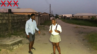 GHANA STREET FIANCE CONVINCED A SCHOOL CHICK TO HOME WITH HIM FOR A SPECIAL ROD CLASS. PLEASE SUBSCRIBE TO RED