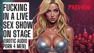 Poked on Stage in a Sex Show - Audio Porn