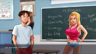 Caught His Enormous Natural Breasts Stepsis Jenny Playing With Her Enormous Boobies With Another Bitch - Summertime Saga 3D Porn Game