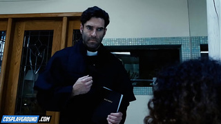 A Priest Rides The Demons Out Of Liv Revamped - The Exorcist Porn Cosplay Parody