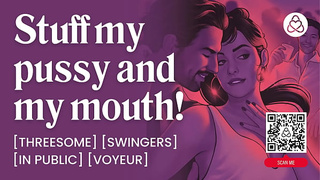 ASMR Audio Porn: Hotwife Plowed in Swingers Club MMF Threesome - Public Sex & DP – Erotic Audio Roleplay