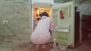 Cute stepsister is filmed cleaning - I met her on Sxhorny.com