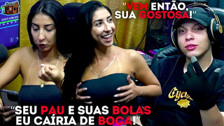 Sweety Renatinha Mello hit on the presenter, will there be a porn recording with the 2 of them? - Podcast Pápum no Barraco!