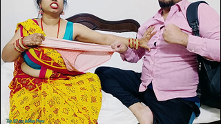 Desi Indian Gigantic Tits step Mom teaches her StepSon How to fuck when not at home ( Hindi Audio )