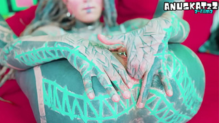 ALT pornstar Tests GIANT WHITE COCK on casting couch - ATM, Deepthroat, cum-shot facial