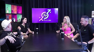 The top porn stars of Brazil. Monica Lima, the hottest hotwife in Brazil, and Bruna Carlos, do a lot of live sex while the cuckolded hubby is left out.