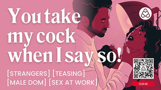 ASMR Audio Porn: Male Dom Photographer Mounts His Model at Work – Teasing & Public Sex – Erotic Audio Roleplay for Women