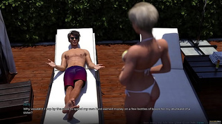 Summer Scent #one - Meeting The Busty Blonde Stepsister Eve In Her Swimsuit