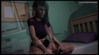 Sharing The Bed With Goth StepSis - Summer Heat 07 Developed By Slutty Fox Games - 3D Porn Game