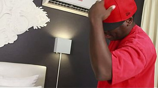 Size-Queen Brunette Cheats With 2 Hung Ebony Bulls & Gets Double Creampied